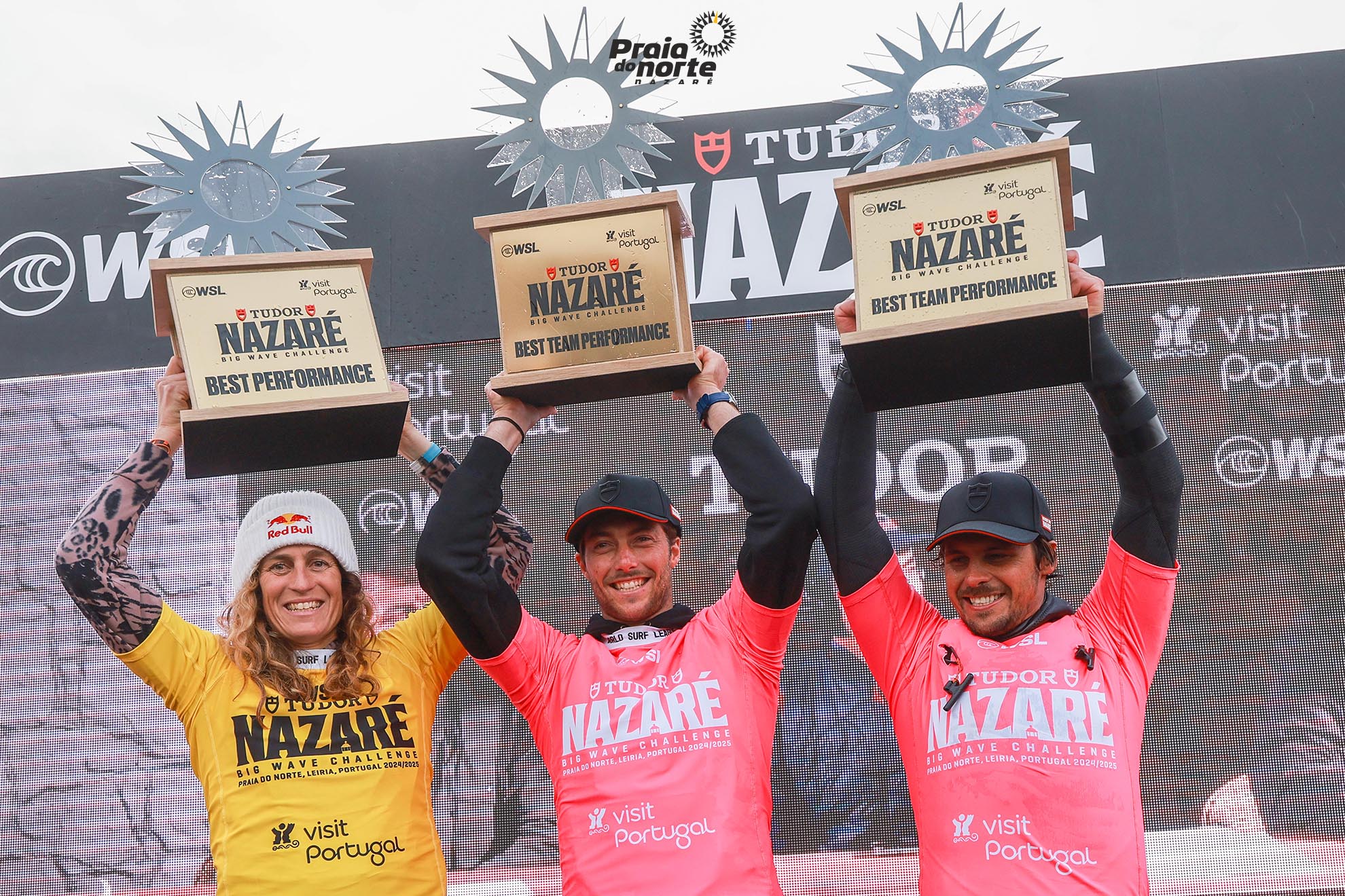 Nic Von Rupp, Clement Roseyro e Justine Dupont vencem Tudor Nazaré Big Wave Challenge